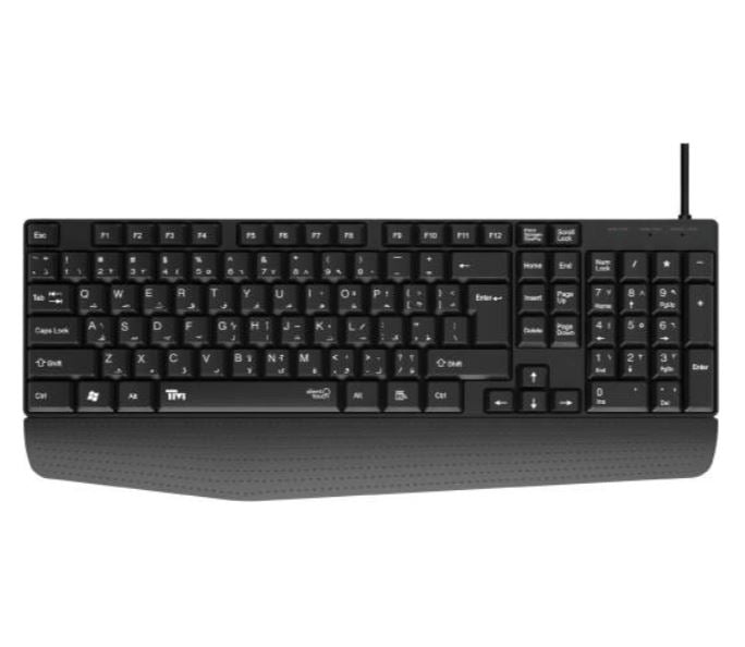 Twisted Minds K12 Kavara Series 2in1 Combo Wired Mode Lightweight - Black - (English / Arabic) Layout