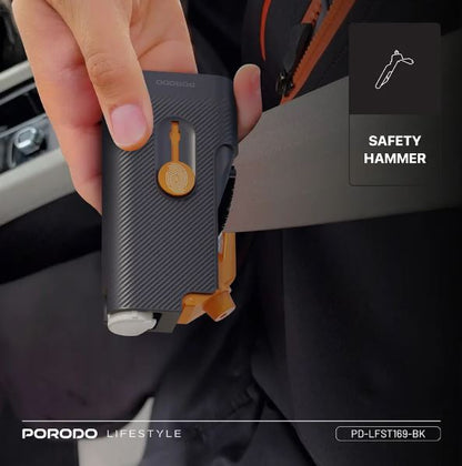 Porodo Lifestyle Vehicle Emergency Safety Kit - Black