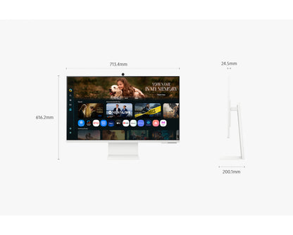 Samsung 32" Smart Monitor M8 M80F 4K Samsung Vision AI