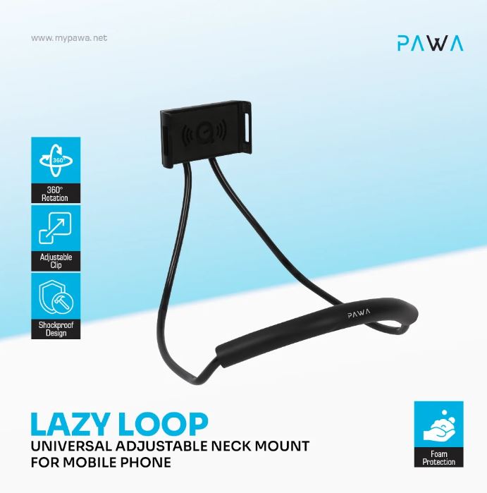 PAWA Lazy Loop Universal Adjustable Neck Mount For Mobile Phone