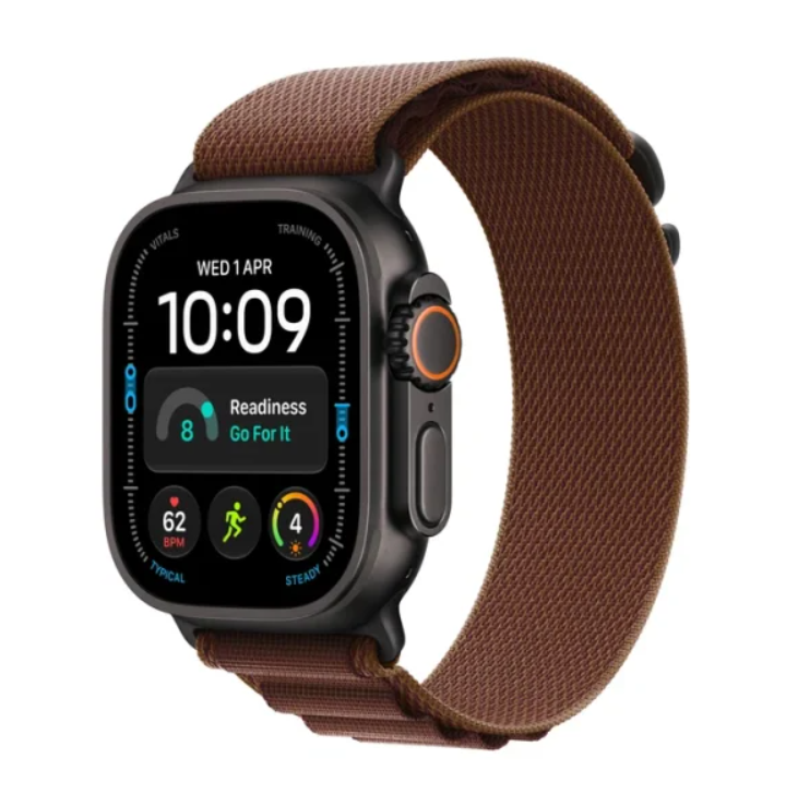 Watch Ultra 4 GPS + Cell 49mm Black Titanium Case with Burgundy Alpine Loop S