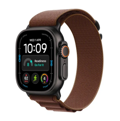 Watch Ultra 4 GPS + Cell 49mm Black Titanium Case with Burgundy Alpine Loop S