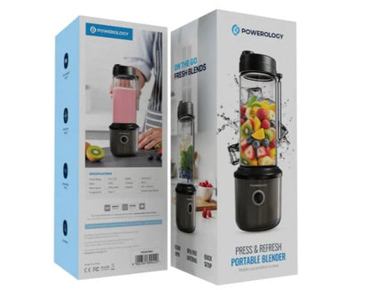 Powerology Press & Refresh Portable Blender-Black