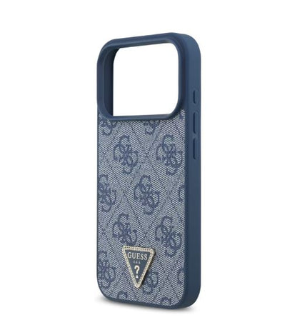 Guess MagSafe 4G PU Leather Case With Triangle Logo-iPhone 17 Pro