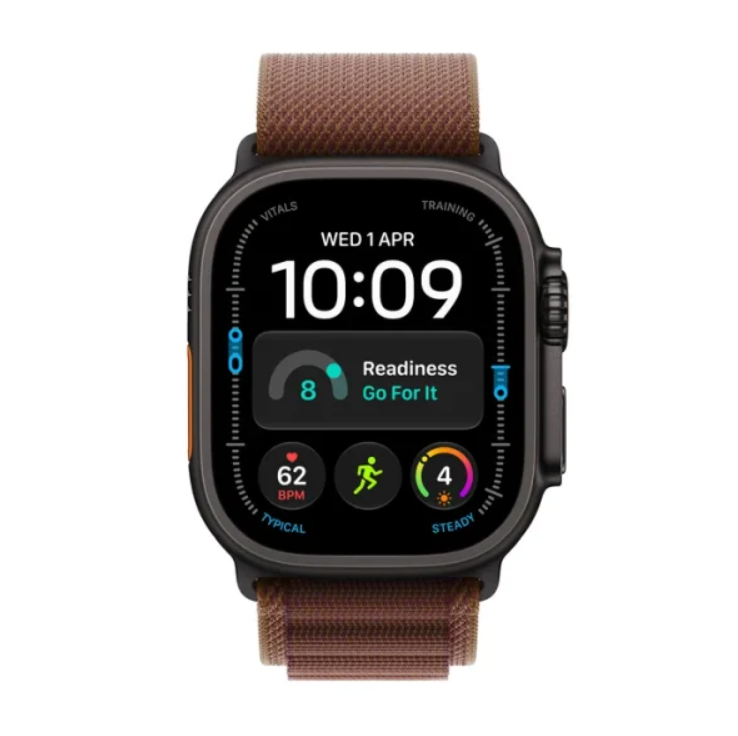 Watch Ultra 4 GPS + Cell 49mm Black Titanium Case with Burgundy Alpine Loop S