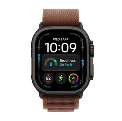Watch Ultra 4 GPS + Cell 49mm Black Titanium Case with Burgundy Alpine Loop S