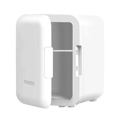 Porodo Lifestyle Echochill 4L Min Cooling Fridge, For Home, Office And Travel - White