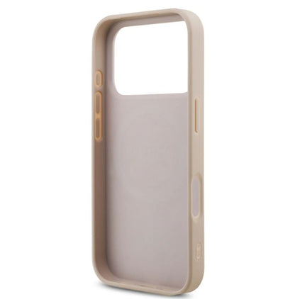 Guess MagSafe 4G PU Leather Case With Small 4G Logo & Lanyard-iPhone 17 Pro Max