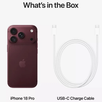 iPhone 18 Pro 256GB Burgundy