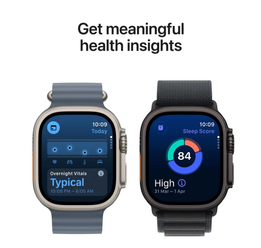 Apple Watch Ultra 3 GPS + Cellular 49mm Black Titanium Case with Black/Charcoal Trail Loop – M/L
