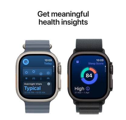 Apple Watch Ultra 3 GPS + Cellular 49mm Black Titanium Case with Black/Charcoal Trail Loop – M/L