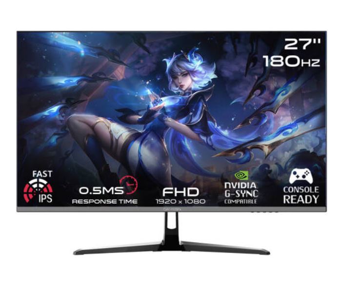 GAMEON GOPS27QHD180IPS 27" QHD, 180Hz, 0.5ms Fast IPS Gaming Monitor (Support PS5)