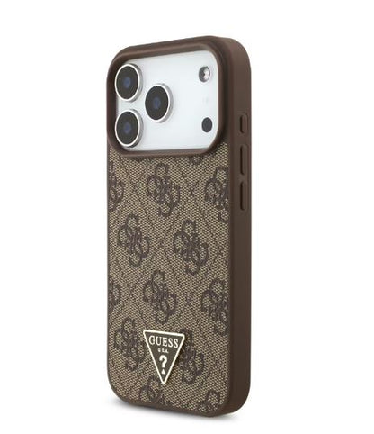 Guess MagSafe 4G PU Leather Case With Small 4G Logo & Lanyard-iPhone 17 Pro