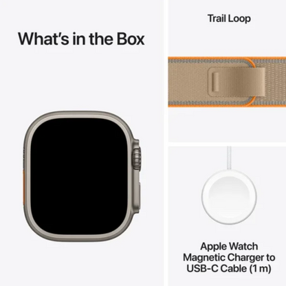 Watch Ultra 4 GPS + Cell 49mm Natural Titanium Case with Sand Trail Loop S/M