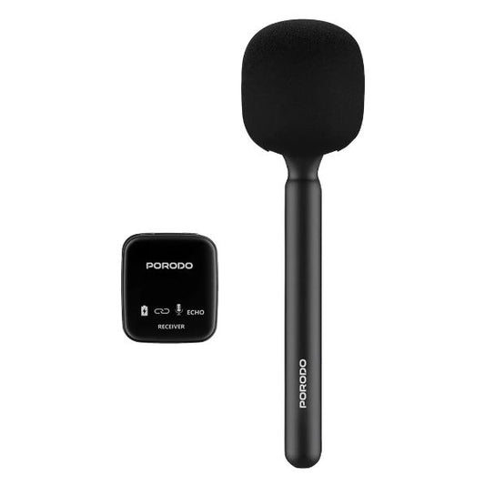 Porodo Two-Device Connect Handheld Lavalier Microphone