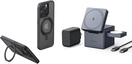 Anker 3-in-1 Cube with MagSafe Wireless Charger Gray