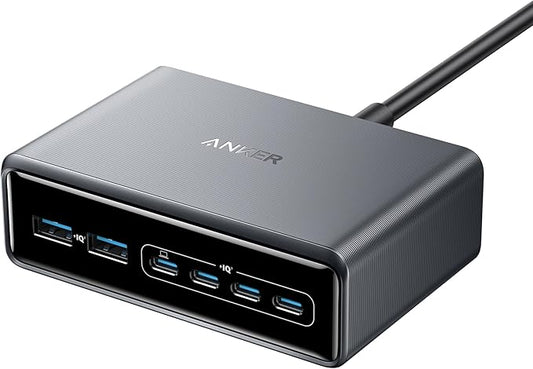 Anker Prime Charger (200W, 6 Ports, GaN) and Anker Prime Silver