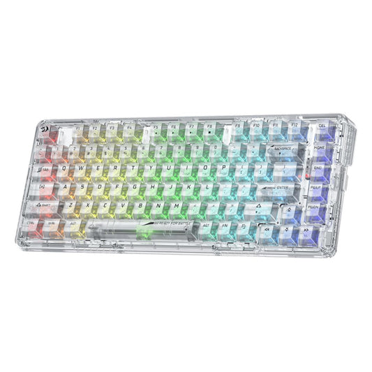 Redragon K649 ELF PRO 78% 3-Mode RGB Mechanical Keyboard - Transparent