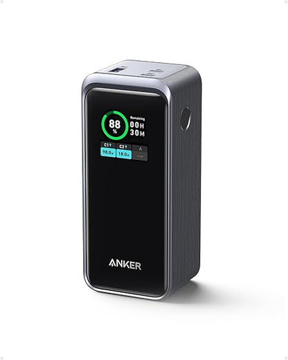 ANKER 3-Port 200W Power Bank  LCD Screen 20,000mAh Black