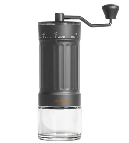 LePresso CaffeTradizione /Manual Coffee Grinder - Black