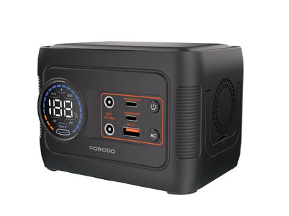 Porodo 150W Forcebase  Portable Power Station  Gray/Black