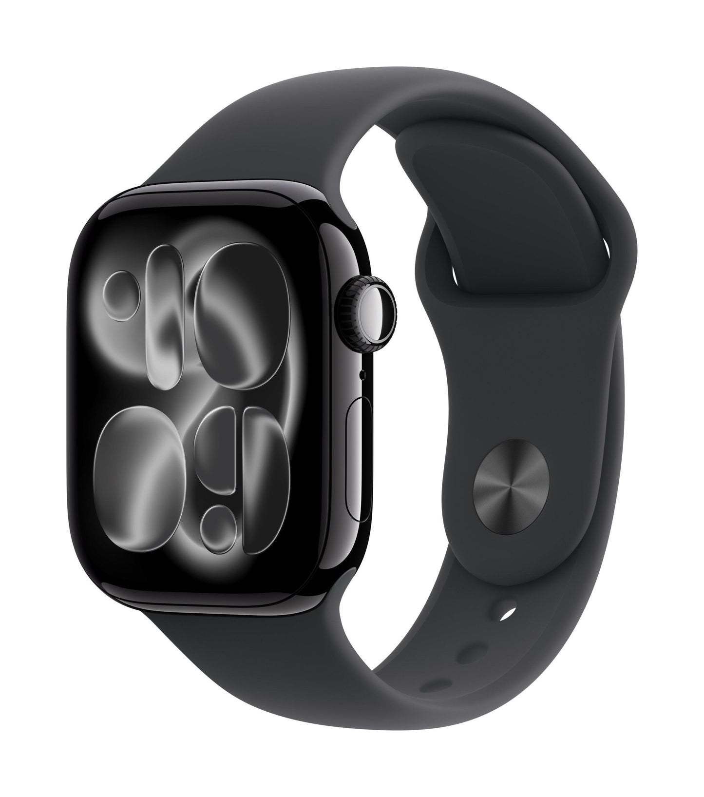 Apple Watch Series 11 GPS 46mm Jet Black Aluminium Case with Black Sport Band – S/M