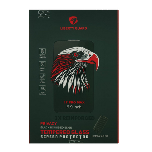 Liberty Guard Privacy Tempered Glass Screen Protector For Iphone 17 Pro Max