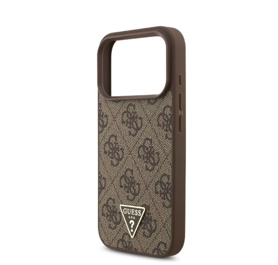 Guess MagSafe 4G PU Leather Case With Small 4G Logo & Lanyard-iPhone 17 Pro