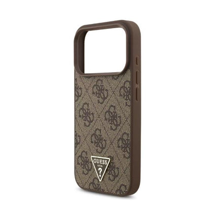 Guess MagSafe 4G PU Leather Case With Small 4G Logo & Lanyard-iPhone 17 Pro