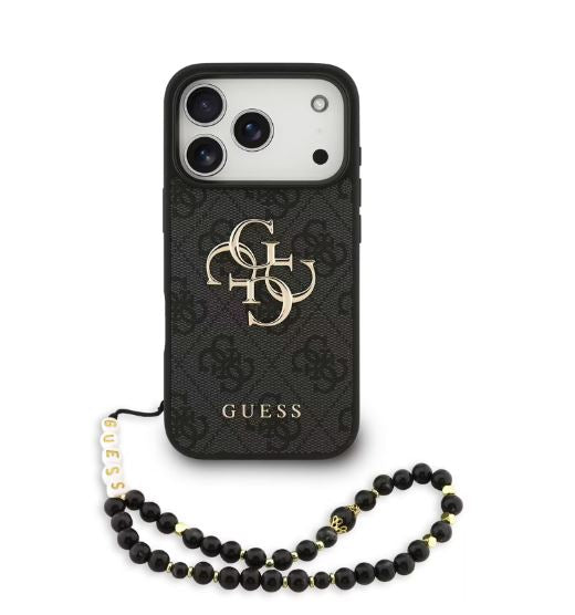 Guess 4G PU Leather Case With Big 4G & Classic Logo-iPhone 17 Pro