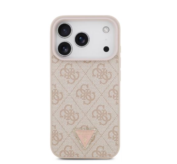 Guess MagSafe 4G PU Leather Case With Triangle Logo-iPhone 17 Pro
