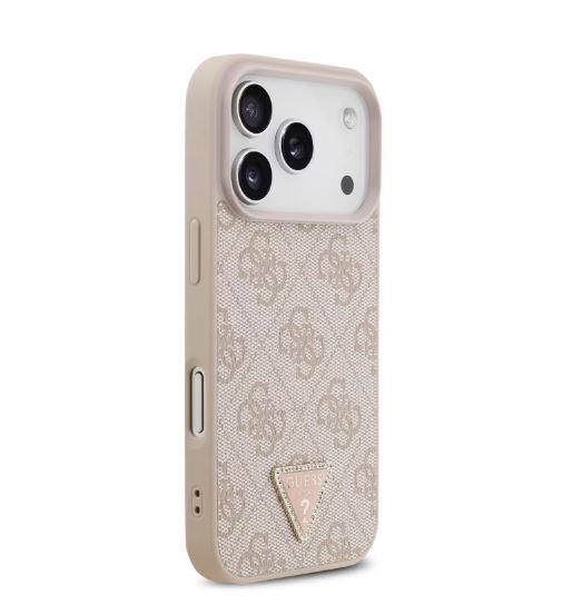 Guess MagSafe 4G PU Leather Case With Triangle Logo-iPhone 17 Pro
