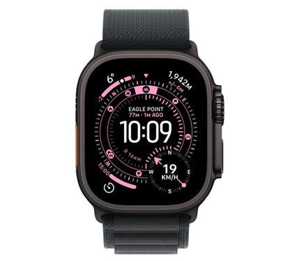 Apple Watch Ultra 3 GPS + Cellular 49mm Black Titanium Case with Black Alpine Loop – Medium