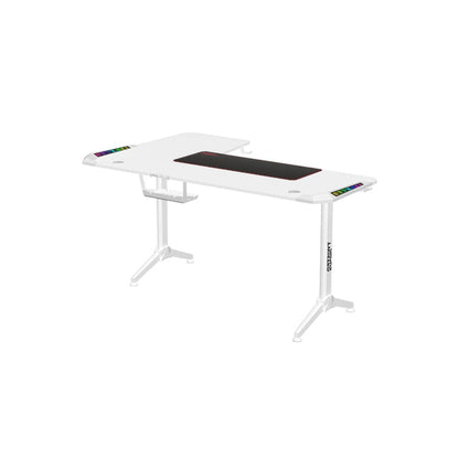 Twisted Minds WARRIOR L-Shaped RGB Gaming Desk (Right) White (160*100*75cm)