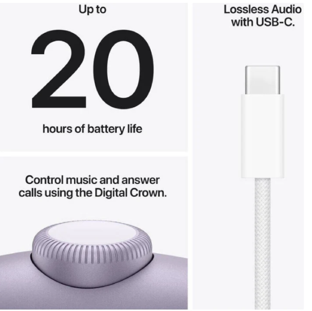 Apple Airpods Max 2 - Bluetooth v5.3 - Wireless - Purple