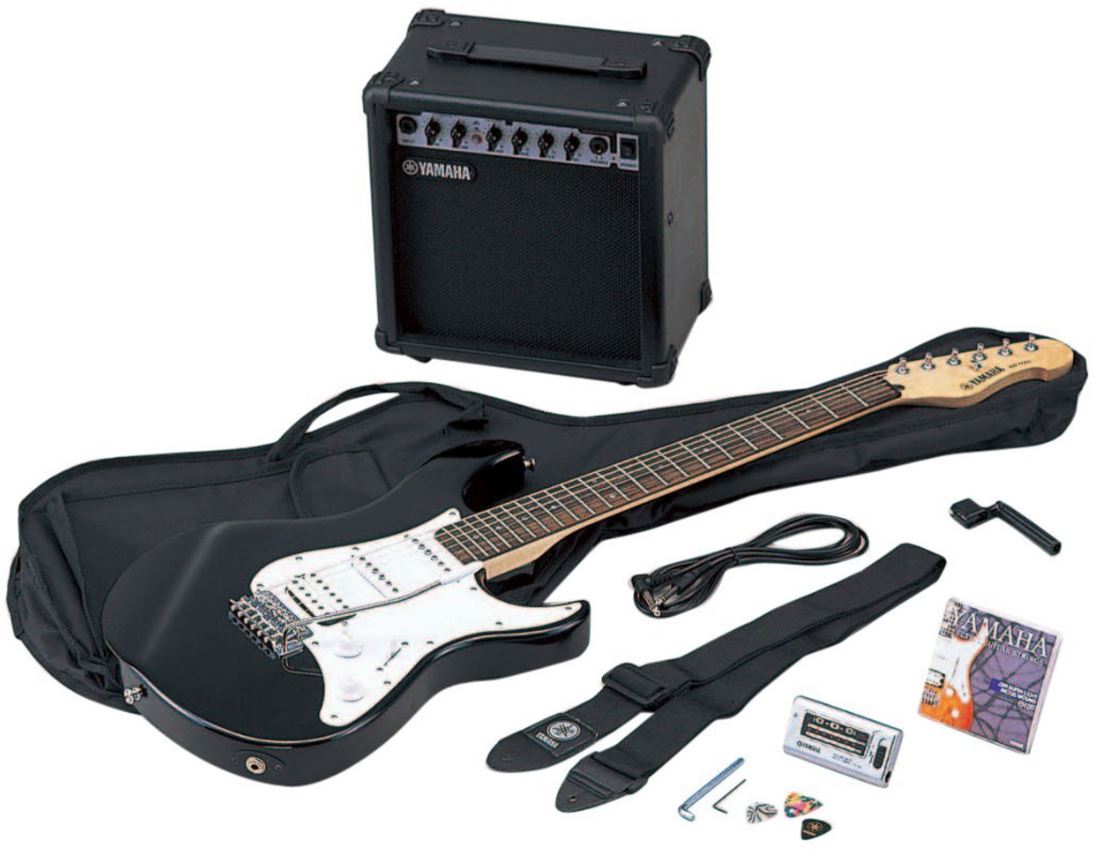 Yamaha Gigmaker Electric Guitar Package - Black-white