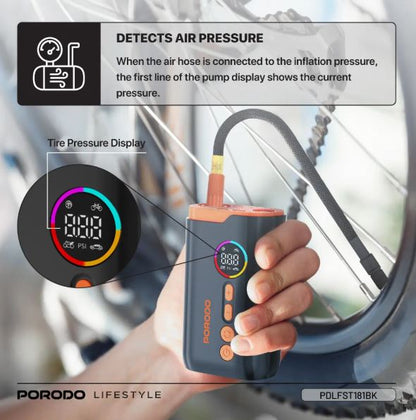 Porodo Lifestyle Electric Air Inflator - Black