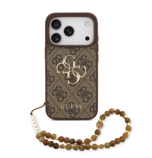 Guess 4G PU Leather Case With Big 4G & Classic Logo-iPhone 17 Pro Max