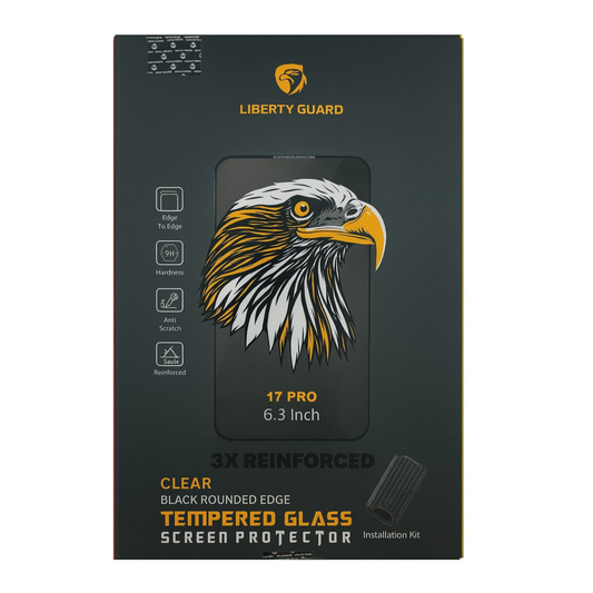 Liberty Guard Tempered Glass Screen Protector For Iphone 17 Pro -clear