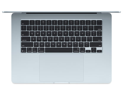 Apple MacBook Air - 15.3" - M4 - 10-Core CPU - 10-Core GPU - 16-Core Neural Engine - 16GB RAM - 512GB SSD - Arabic-English -Sky Blue - 1YW