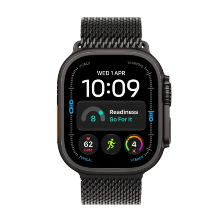 Watch Ultra 4 GPS + Cell 49mm Black Titanium Case with Black Titanium Milanese Loop S