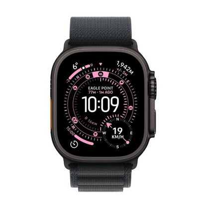 Apple Watch Ultra 3 - LTPO OLED-64GB -49mm - -Wi-Fi - Cellular -Medium -Black Titanium Case with Black Alpine Loop