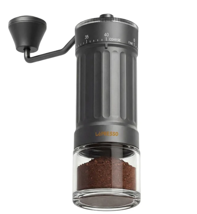 LePresso CaffeTradizione /Manual Coffee Grinder - Black