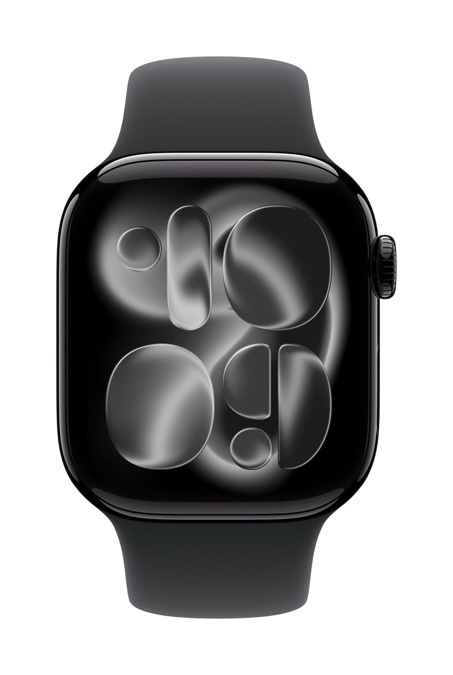 Apple Watch Series 11 GPS 46mm Jet Black Aluminium Case with Black Sport Band – S/M