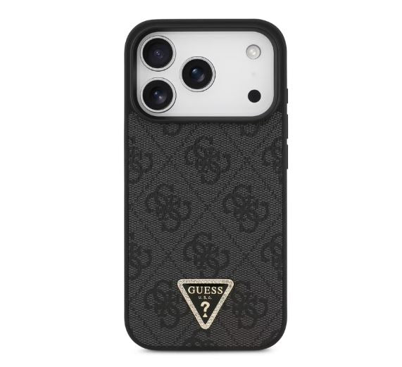 Guess MagSafe 4G PU Leather Case With Triangle Logo-iPhone 17 Pro