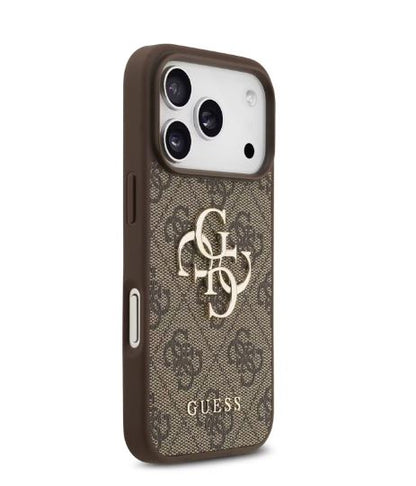 Guess 4G PU Leather Case With Big 4G & Classic Logo-iPhone 17 Pro Max