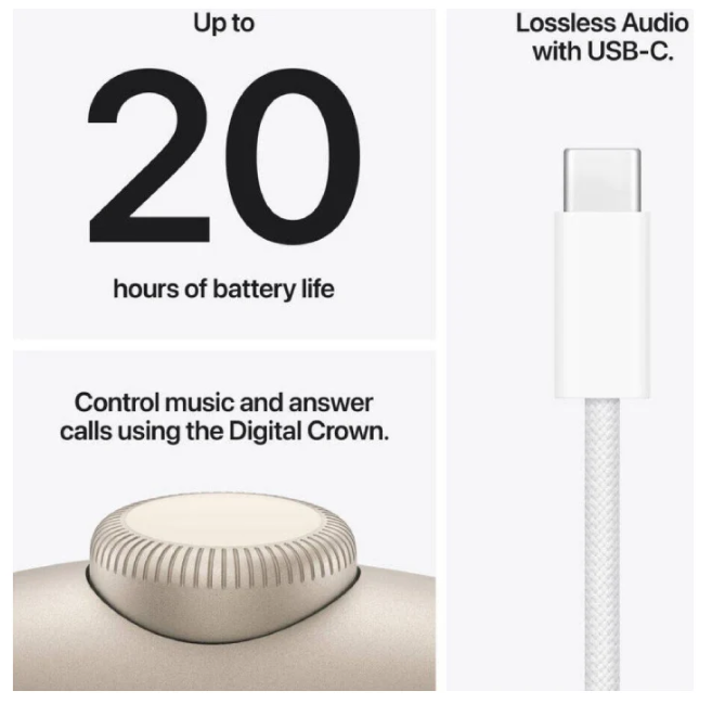 Apple Airpods Max 2 - Bluetooth v5.3 - Wireless - Starlight
