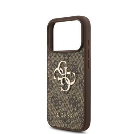 Guess 4G PU Leather Case With Big 4G & Classic Logo-iPhone 17 Pro Max
