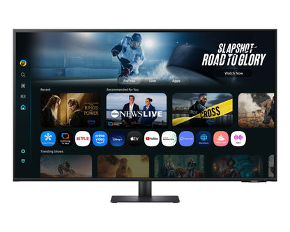 Samsung The M7 M70F 43-inch 4K Smart Monitor features a 60Hz refresh rate, AI capabilities, and a USB Type-C port.