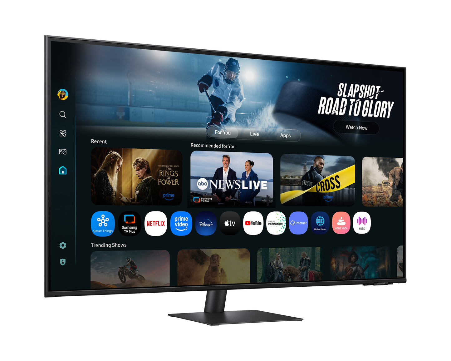 Samsung The M7 M70F 43-inch 4K Smart Monitor features a 60Hz refresh rate, AI capabilities, and a USB Type-C port.